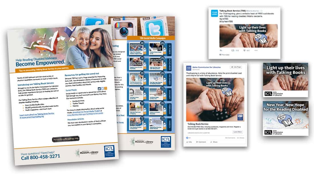 Idaho Commission for Libraries ICfL Awareness Campaign