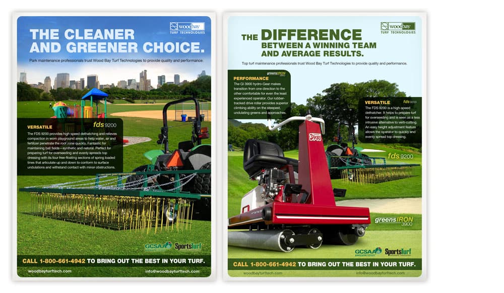 Woodbay Turf Technologies Print Ads